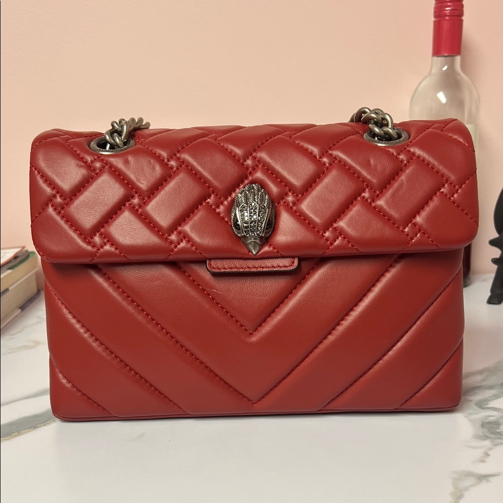Kurt Geiger Red Quilted Shoulder Bag. Comes with dust bag